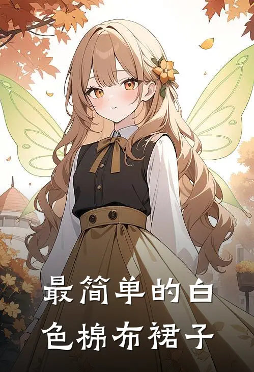 最简单的白色棉布裙子